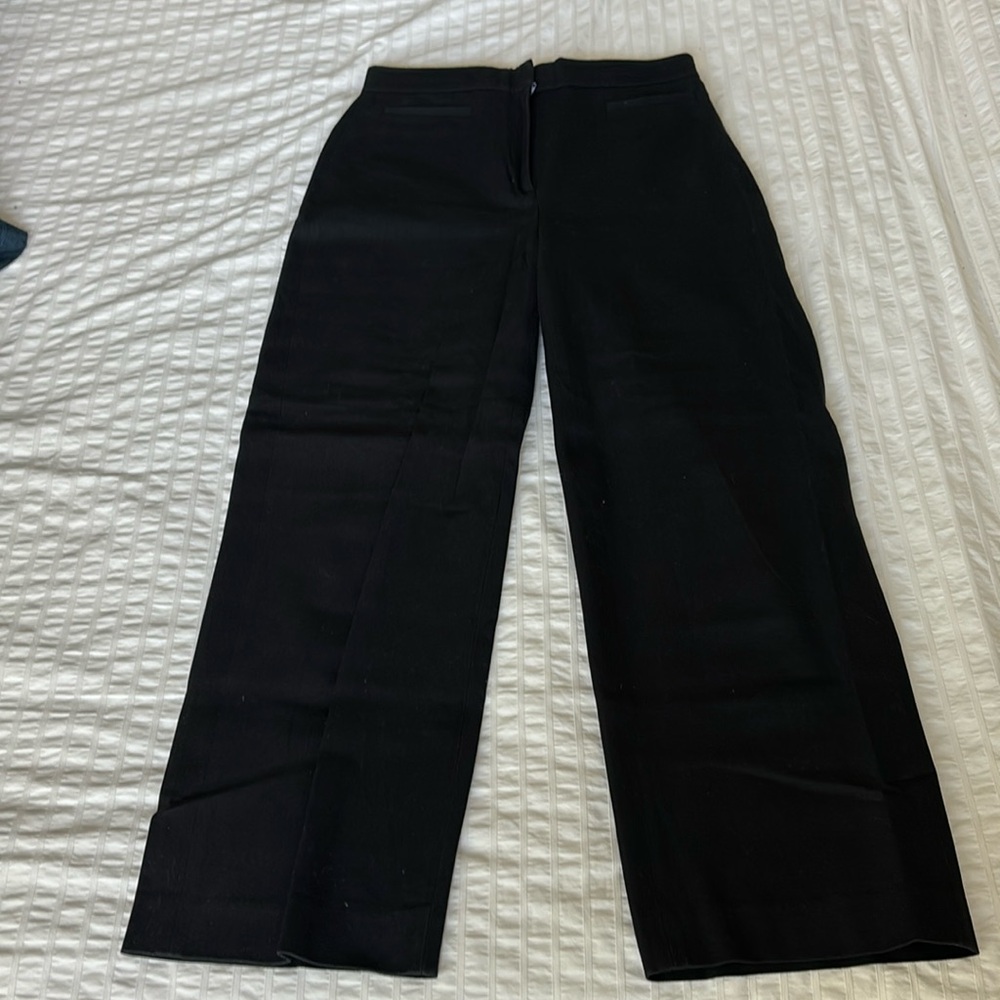 & Other Stories high rise wide leg cropped dress pants s 8